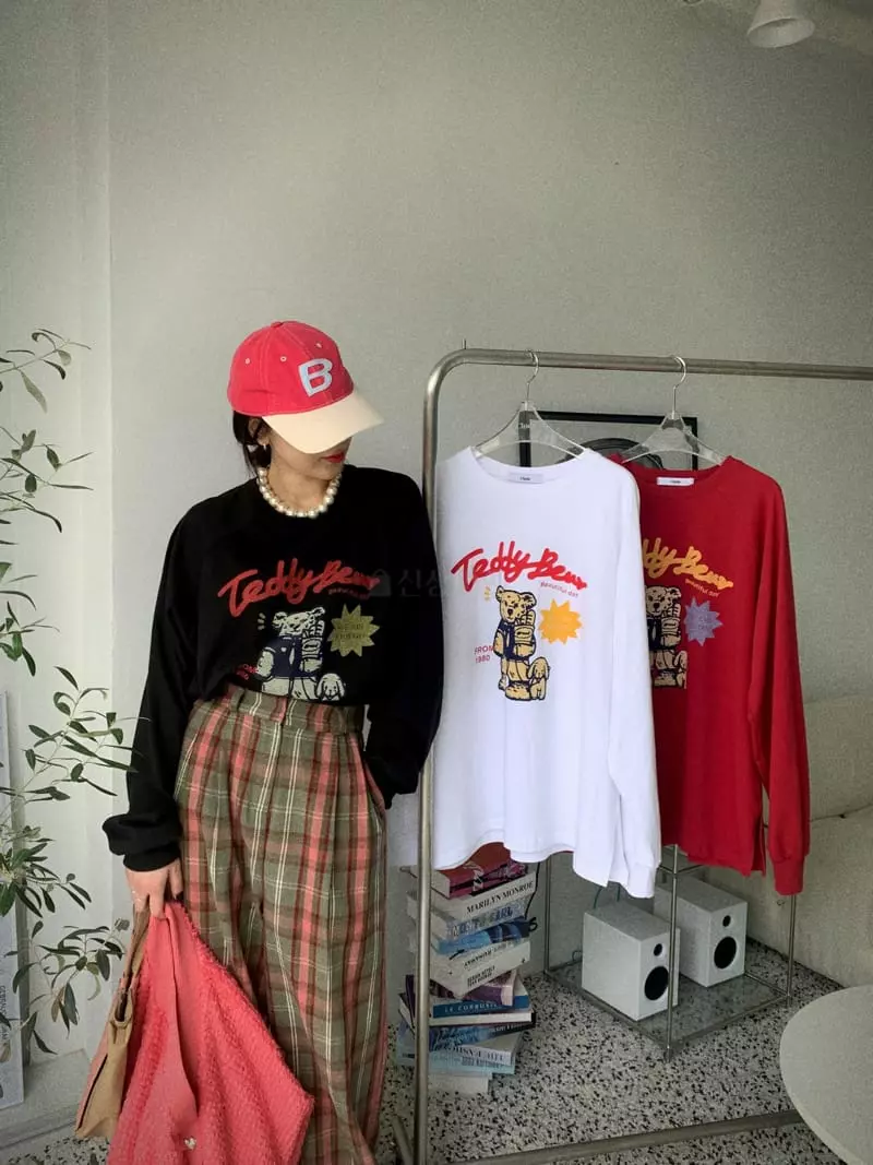 Clode - Korean Women Fashion - #womensfashion - Teddy Bear Tee - 9