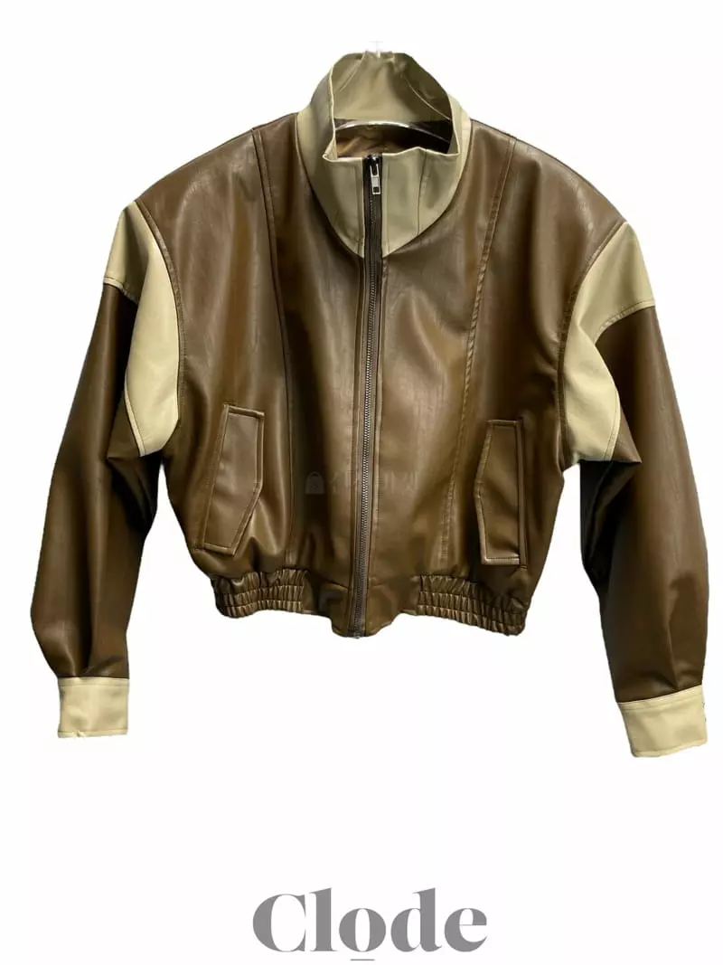 Clode - Korean Women Fashion - #womensfashion - Leather Color Jumper - 10
