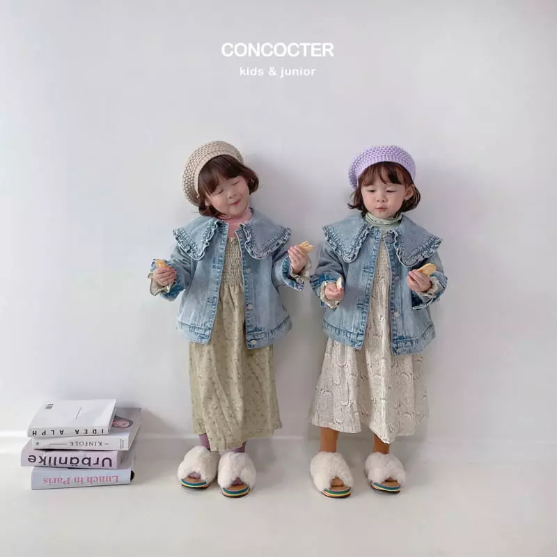 Concocter - Korean Children Fashion - #discoveringself - Denim Frill Jacket - 3
