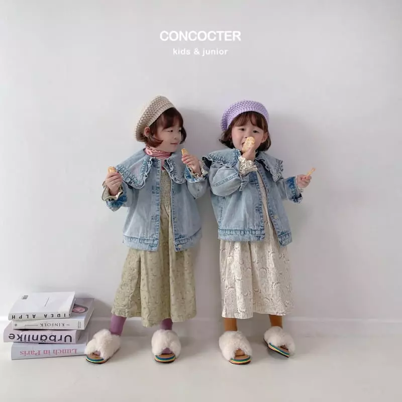 Concocter - Korean Children Fashion - #discoveringself - Denim Frill Jacket - 4