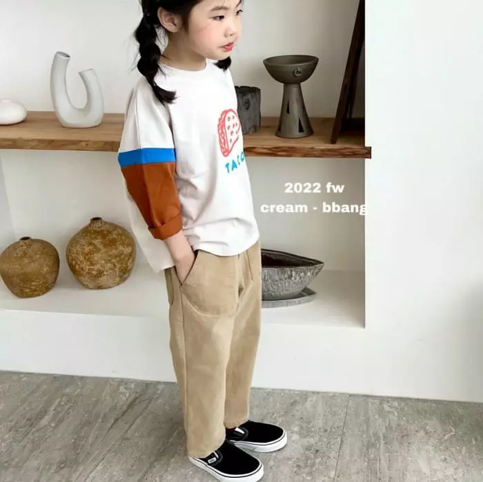 Cream Bbang - Korean Children Fashion - #Kfashion4kids - Out Pocket Cotton Pants - 6