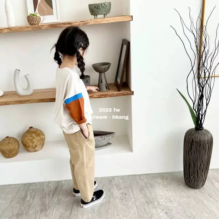 Cream Bbang - Korean Children Fashion - #littlefashionista - Out Pocket Cotton Pants - 7