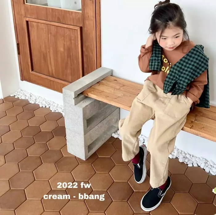 Cream Bbang - Korean Children Fashion - #prettylittlegirls - Out Pocket Cotton Pants - 10