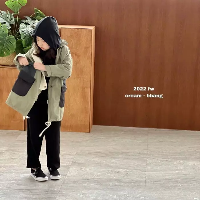 Cream Bbang - Korean Children Fashion - #prettylittlegirls - Point Pocket Long Field Jacket - 8