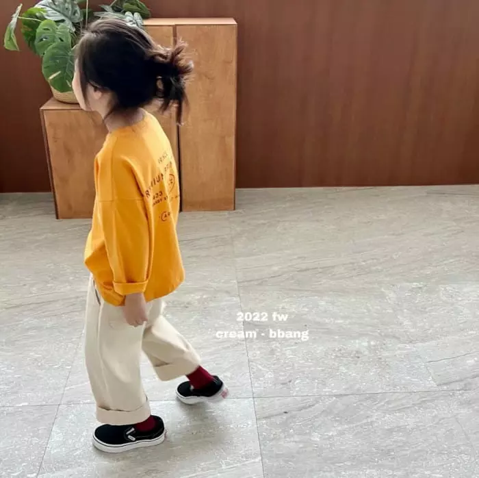 Cream Bbang - Korean Children Fashion - #stylishchildhood - Stitch Wrinkle Wide Pants - 12