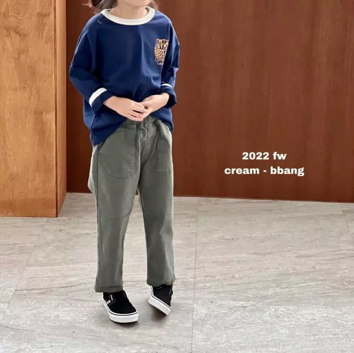 Cream Bbang - Korean Children Fashion - #todddlerfashion - Out Pocket Cotton Pants - 11