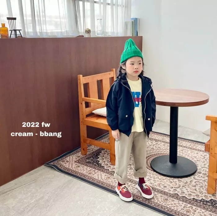 Cream Bbang - Korean Children Fashion - #toddlerclothing - Stitch Wrinkle Wide Pants - 11
