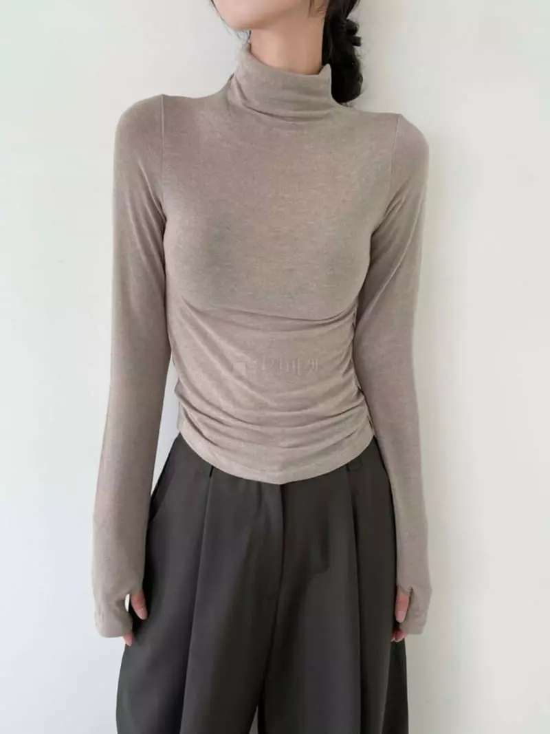 Creamvilla - Korean Women Fashion - #momslook - Finger Tee - 3