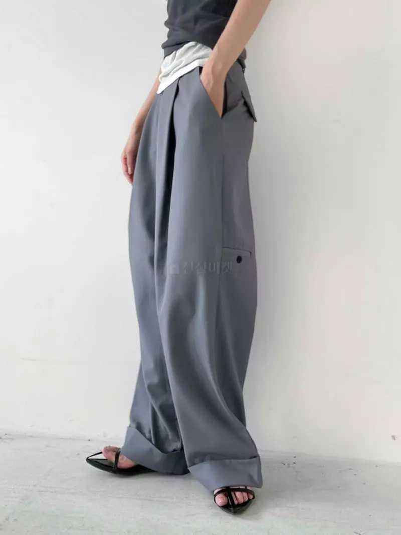 Creamvilla - Korean Women Fashion - #momslook - For Ward Pants - 2
