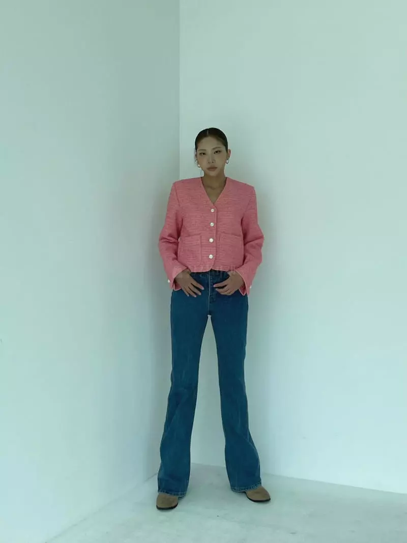 Creamvilla - Korean Women Fashion - #womensfashion - Bold Twid Jacket - 4