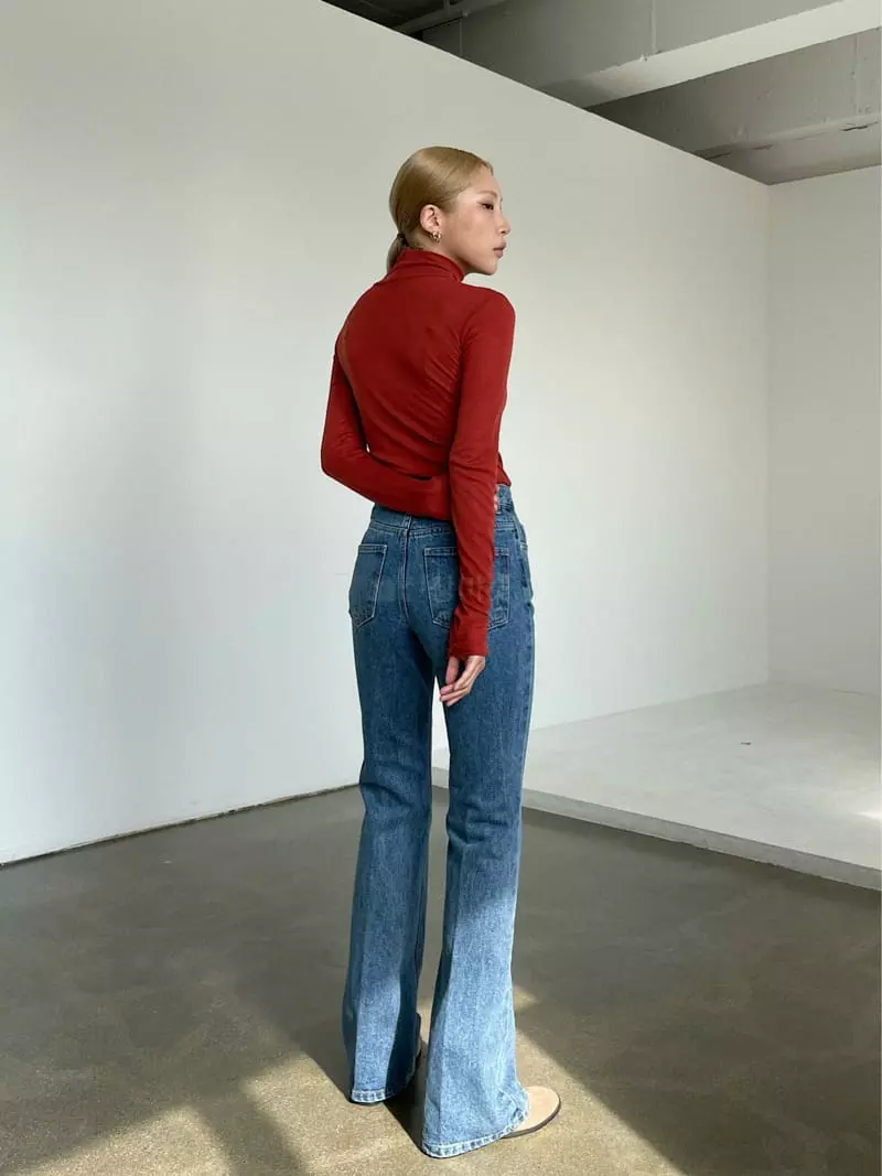 Creamvilla - Korean Women Fashion - #momslook - Boat Neck Tee