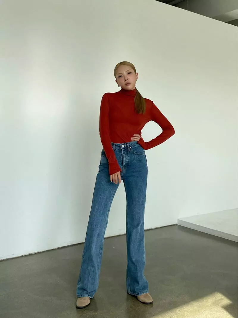Creamvilla - Korean Women Fashion - #momslook - Button Fly Jeans