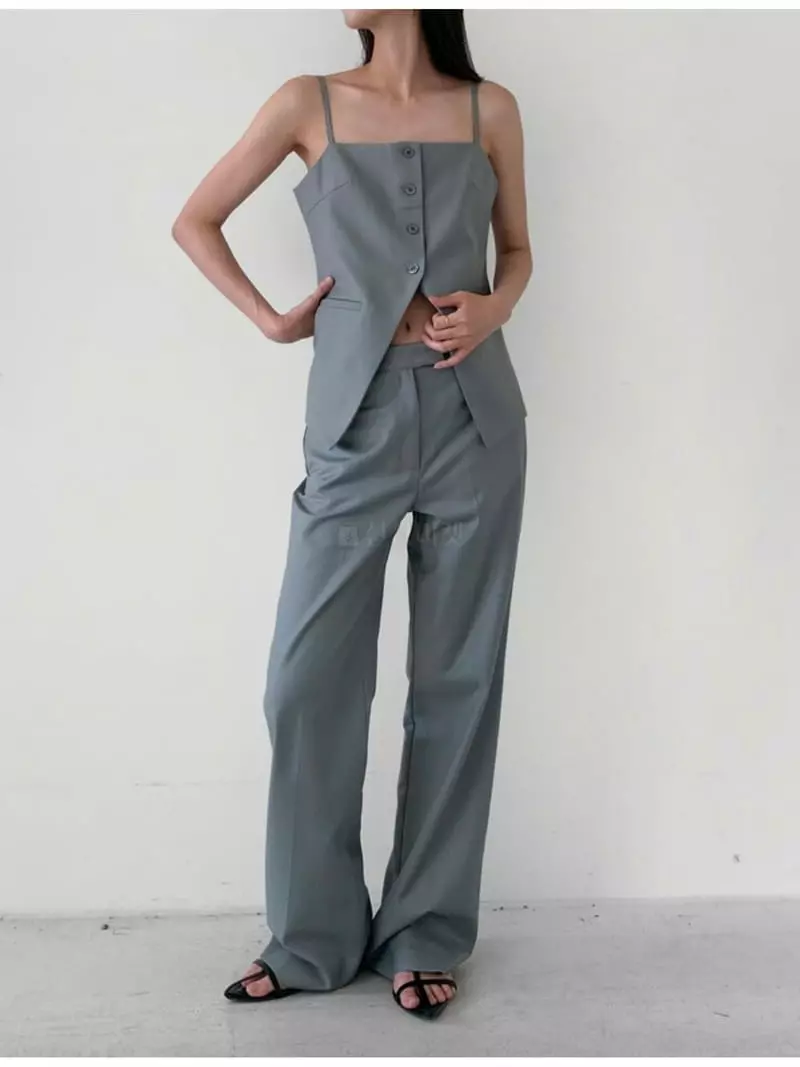 Creamvilla - Korean Women Fashion - #momslook - Banet Vest - 2
