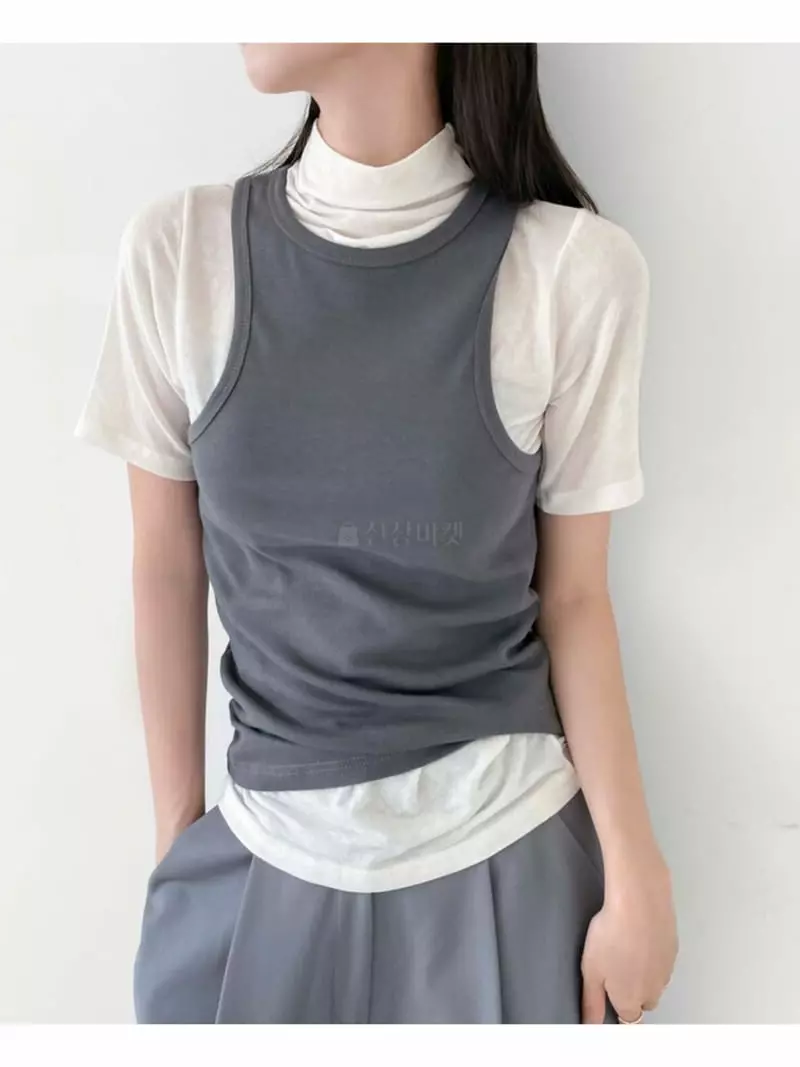 Creamvilla - Korean Women Fashion - #momslook - Layered Sleeveless - 10
