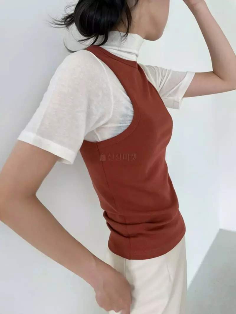 Creamvilla - Korean Women Fashion - #momslook - Layered Sleeveless - 5