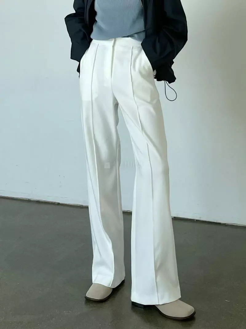 Creamvilla - Korean Women Fashion - #momslook - Light Pants - 2