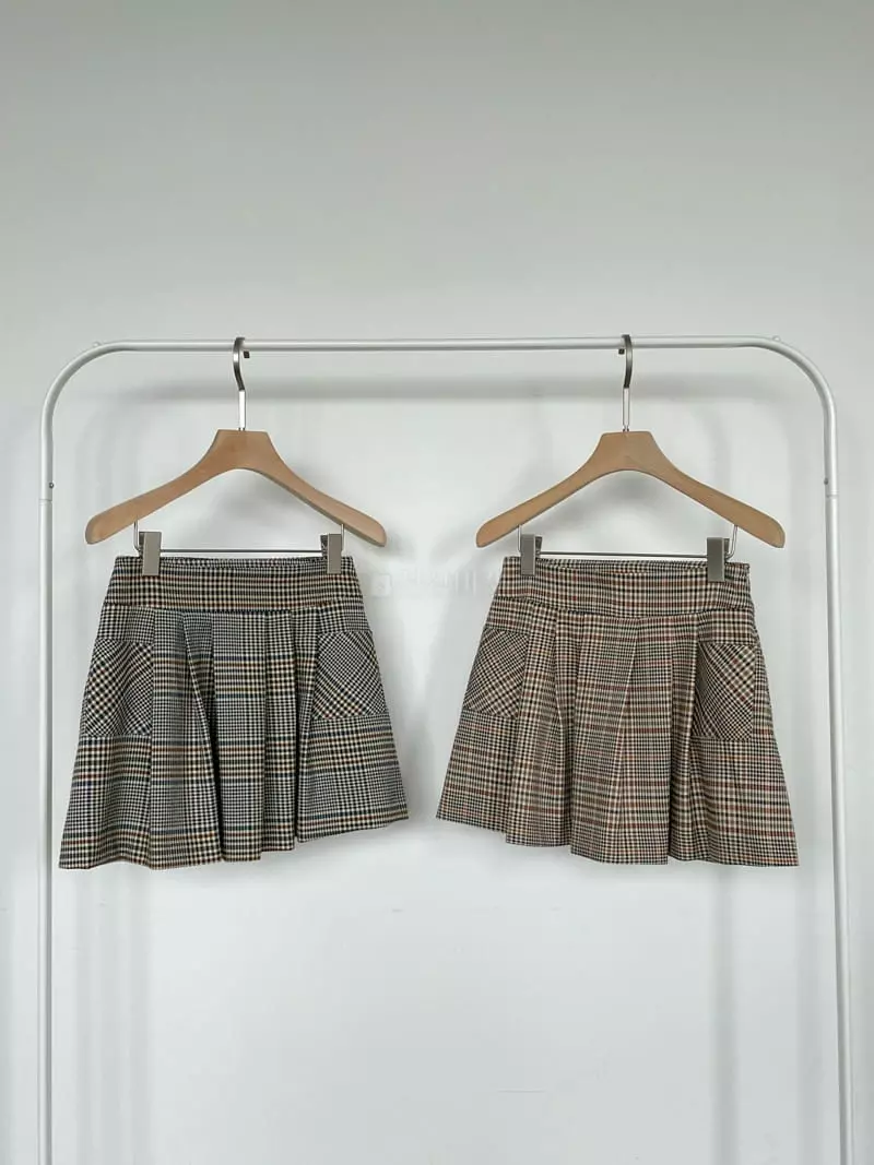 Creamvilla - Korean Women Fashion - #momslook - Glen Check Skirt - 7