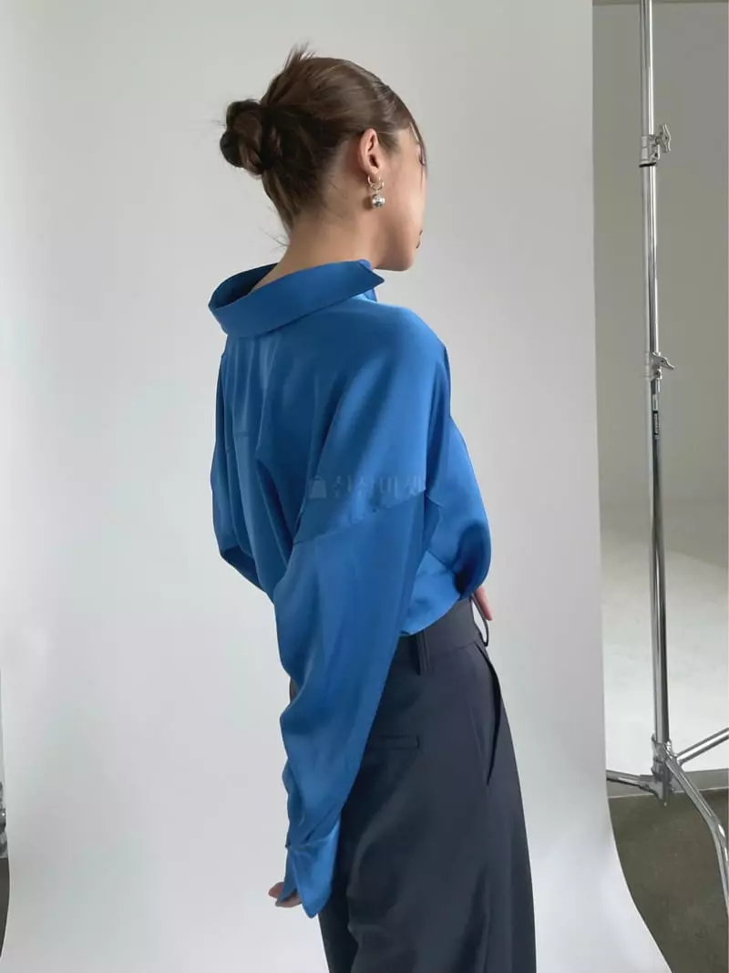 Creamvilla - Korean Women Fashion - #pursuepretty - Silky Shirt