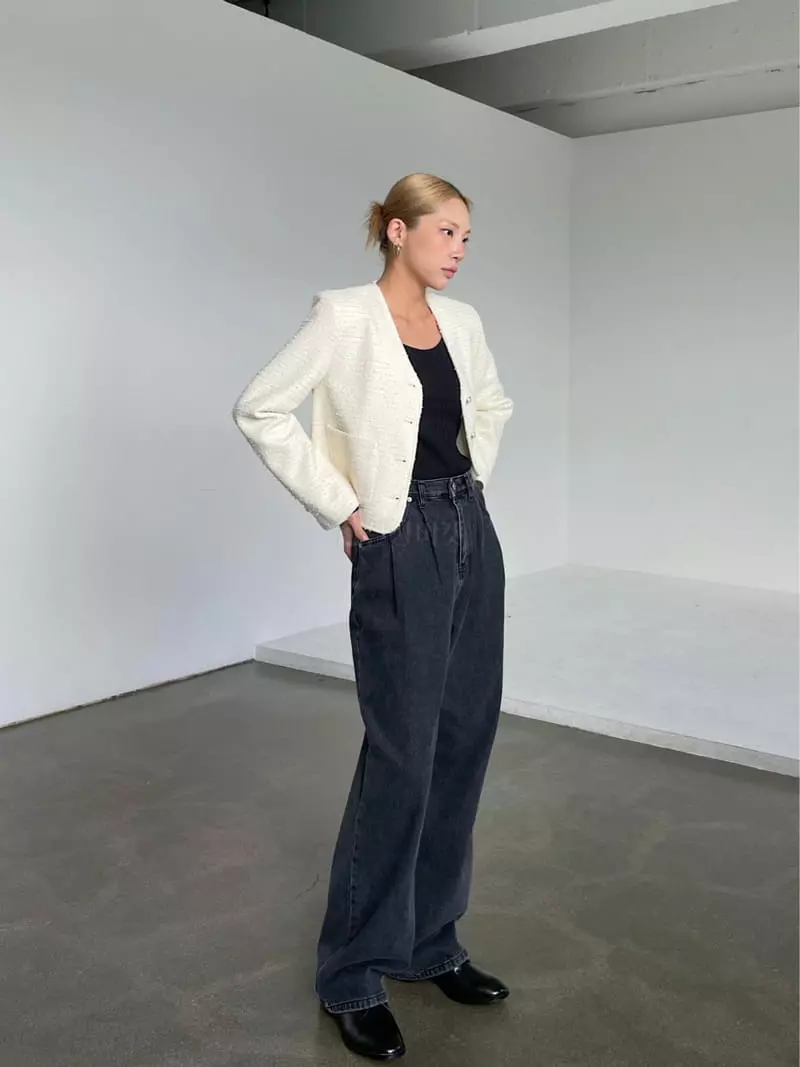 Creamvilla - Korean Women Fashion - #restrostyle - Autumn Jeans - 4