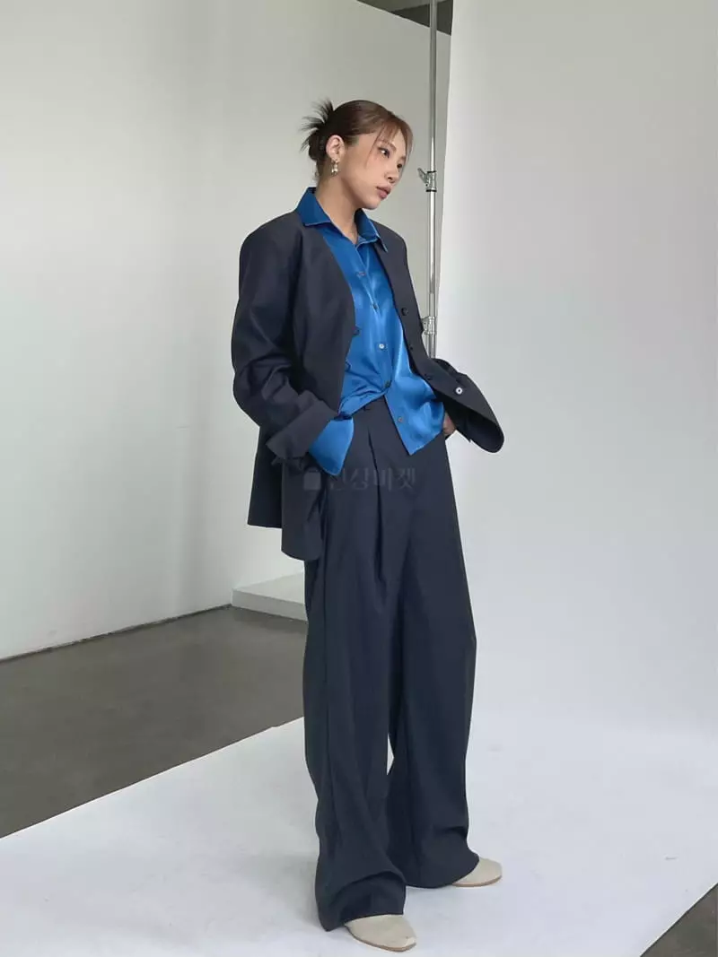 Creamvilla - Korean Women Fashion - #romanticstyle - Silky Shirt - 4