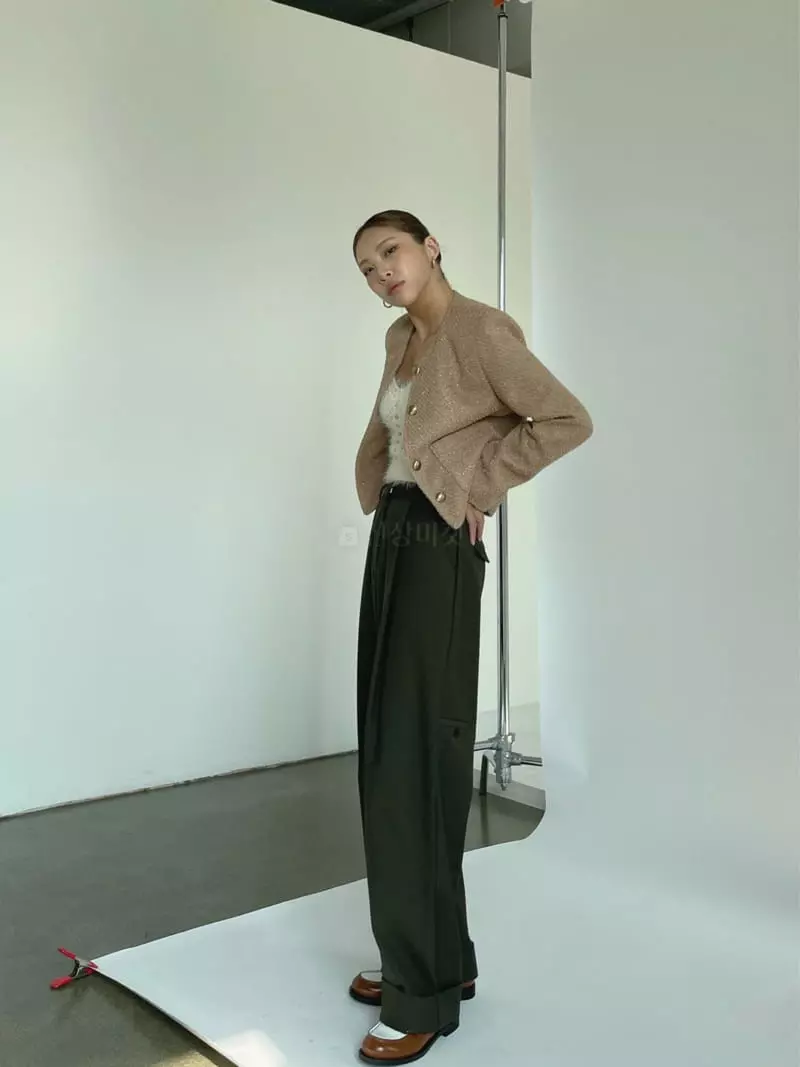 Creamvilla - Korean Women Fashion - #shopsmall - Shine Twid Jacket - 2