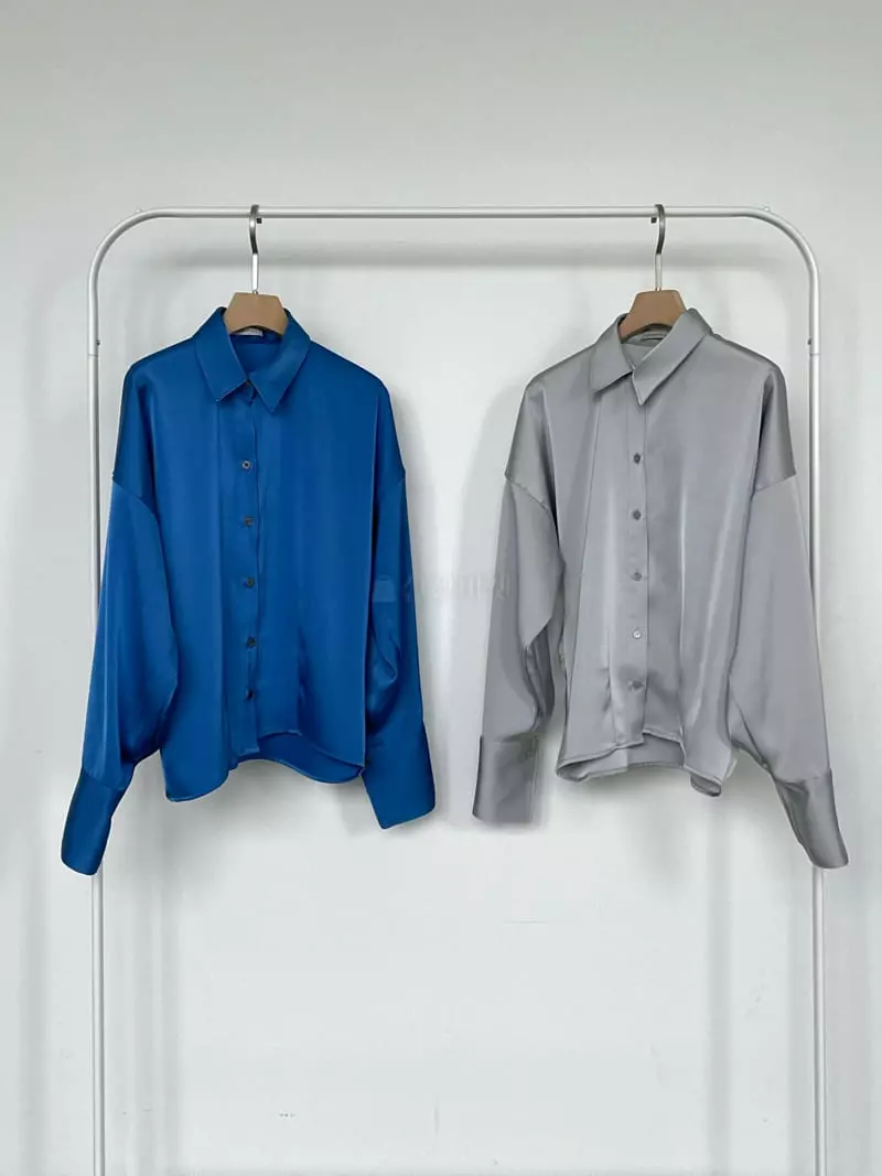 Creamvilla - Korean Women Fashion - #thatsdarling - Silky Shirt - 5