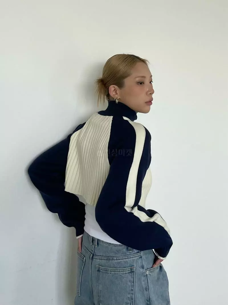 Creamvilla - Korean Women Fashion - #shopsmall - Sweat Knit Zip-up - 4
