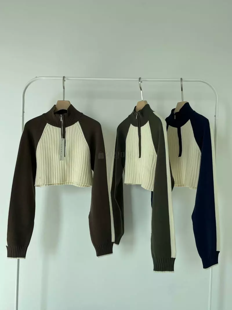 Creamvilla - Korean Women Fashion - #thelittlethings - Sweat Knit Zip-up - 5