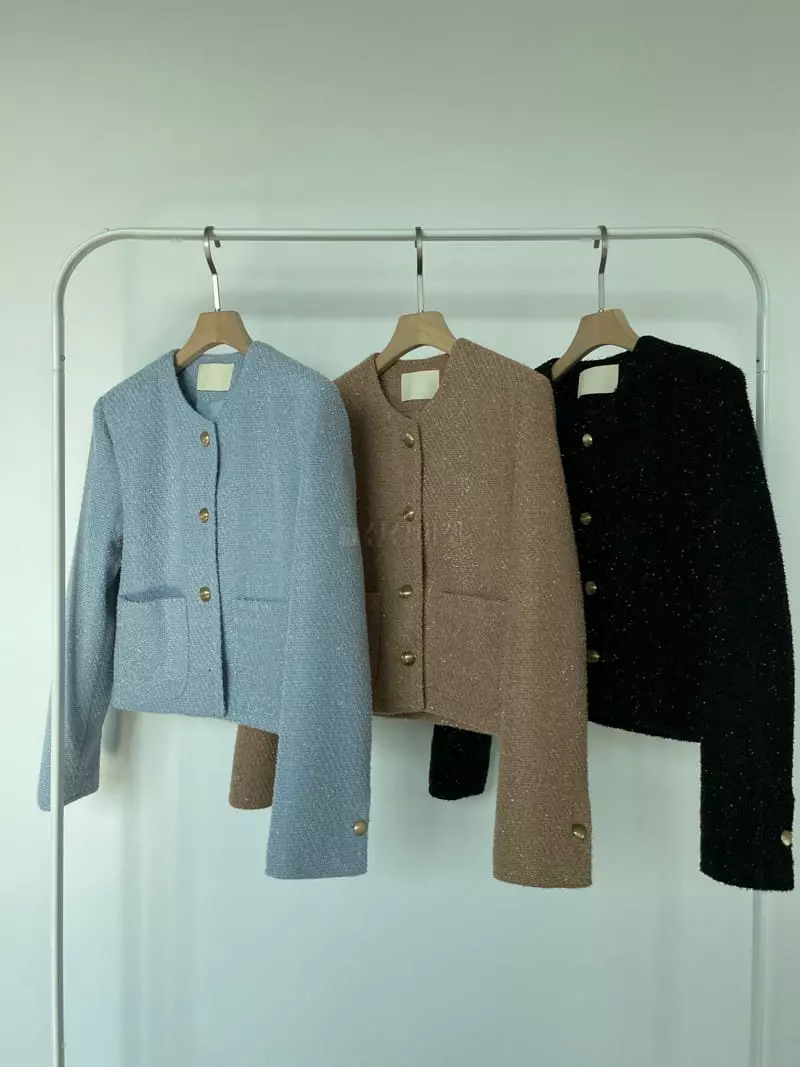 Creamvilla - Korean Women Fashion - #womensfashion - Shine Twid Jacket - 10