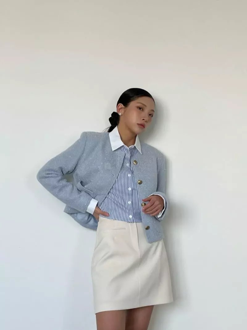 Creamvilla - Korean Women Fashion - #womensfashion - Shine Twid Jacket - 6