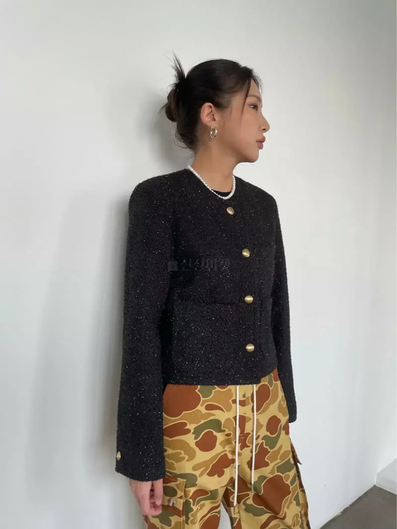 Creamvilla - Korean Women Fashion - #womensfashion - Shine Twid Jacket - 8