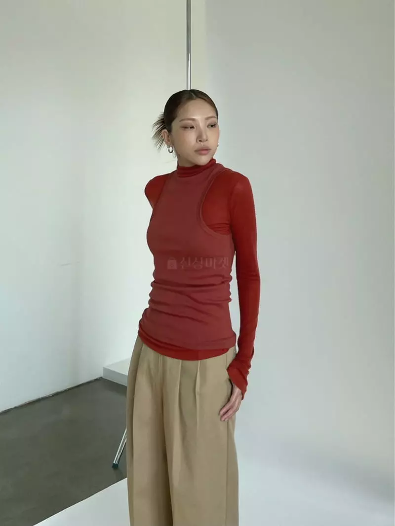 Creamvilla - Korean Women Fashion - #womensfashion - Boat Neck Tee - 8