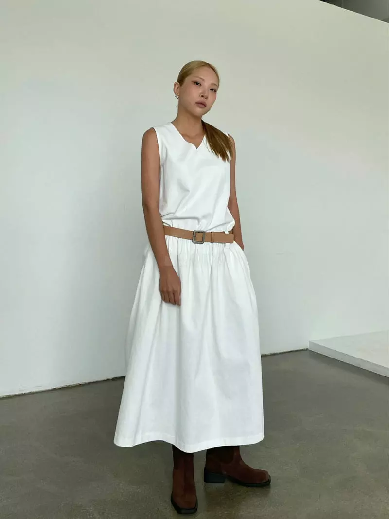 Creamvilla - Korean Women Fashion - #womensfashion - Row Pleats One-piece