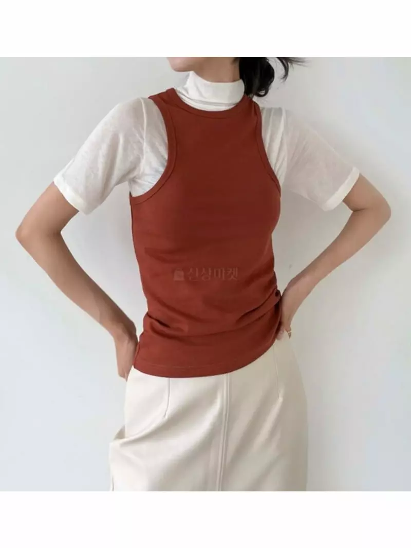 Creamvilla - Korean Women Fashion - #womensfashion - Layered Sleeveless - 6