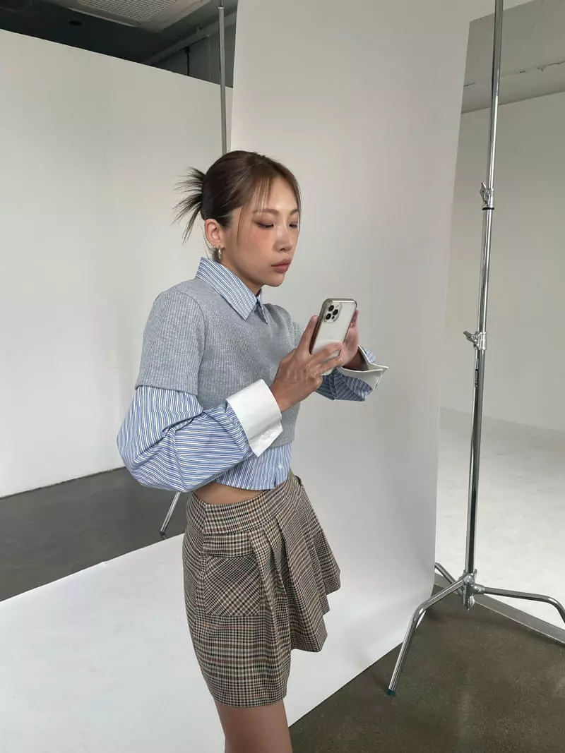 Creamvilla - Korean Women Fashion - #momslook - Gliter Tee - 4