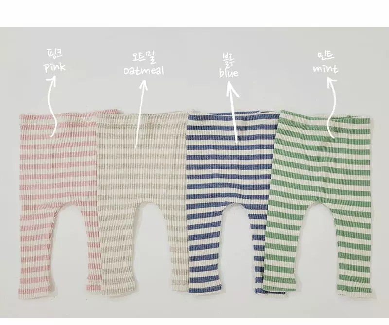 Daily Daily - Korean Baby Fashion - #babyoninstagram - Dandan Bebe Line Leggings - 4