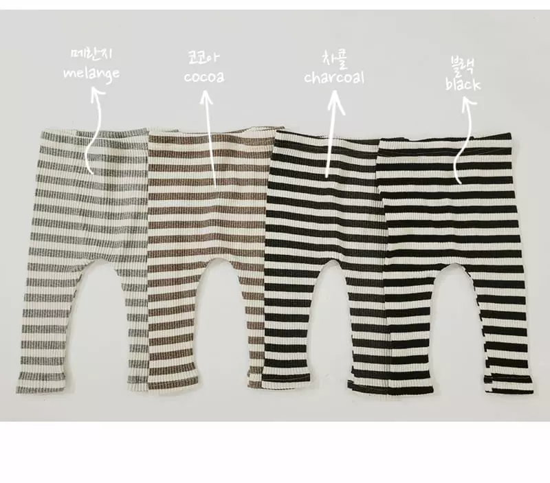 Daily Daily - Korean Baby Fashion - #babyoutfit - Dandan Bebe Line Leggings - 6