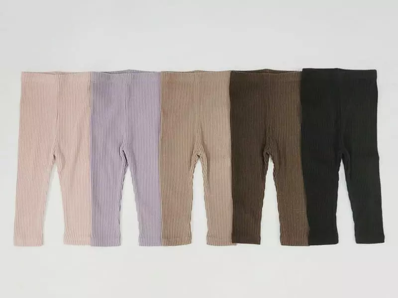 Daily Daily - Korean Children Fashion - #kidsshorts - Kid Rib Fleece Leggings - 2