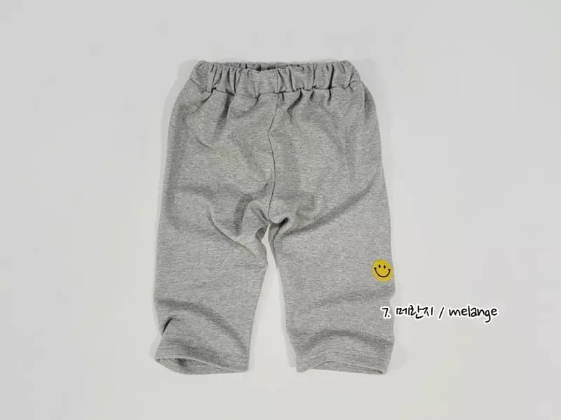Daily Daily - Korean Children Fashion - #kidsshorts - Smile Embroidery Pants - 8