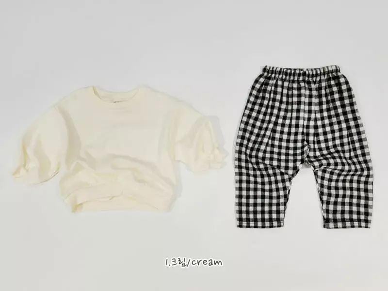 Daily Daily - Korean Children Fashion - #kidsstore - Check Pants Top Bottom Seyt - 2