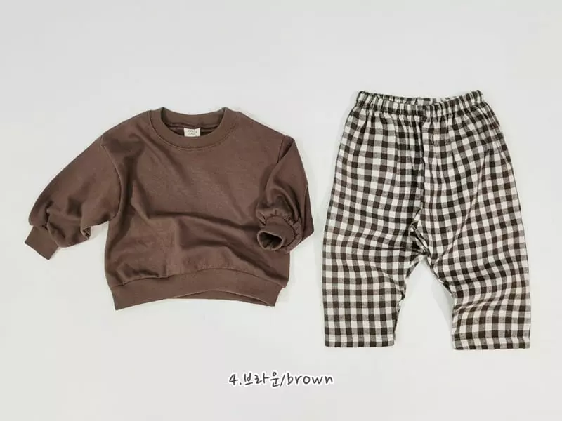 Daily Daily - Korean Children Fashion - #littlefashionista - Check Pants Top Bottom Seyt - 5