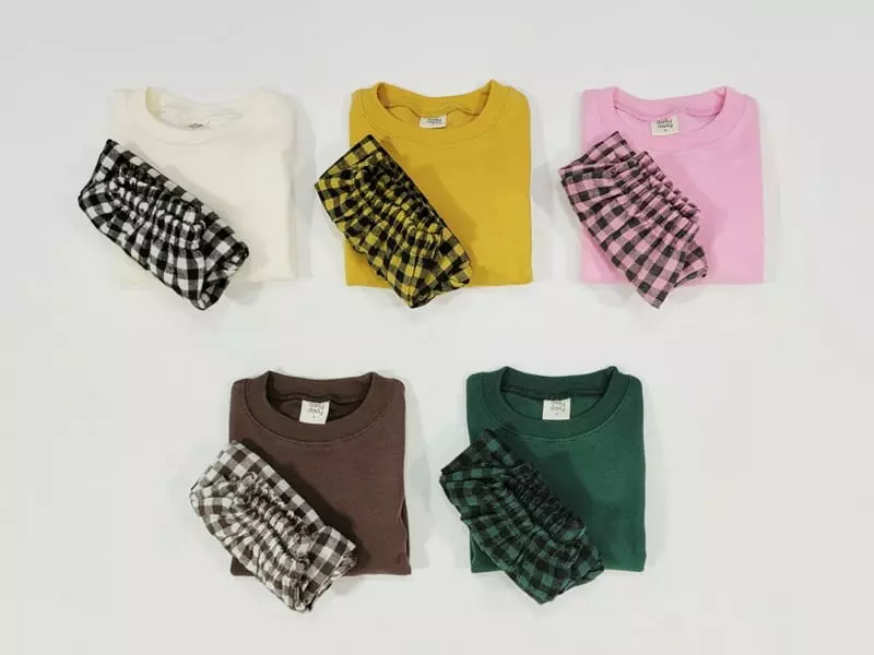 Daily Daily - Korean Children Fashion - #minifashionista - Check Pants Top Bottom Seyt - 7