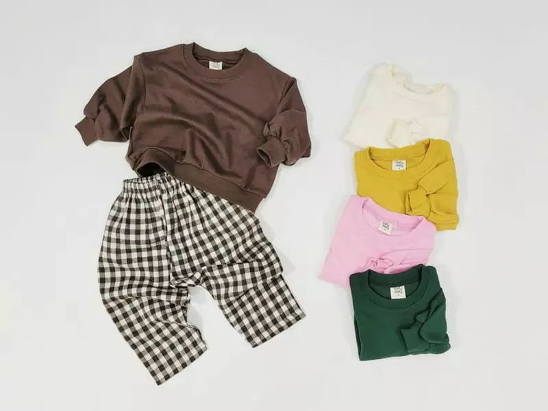 Daily Daily - Korean Children Fashion - #prettylittlegirls - Check Pants Top Bottom Seyt - 8