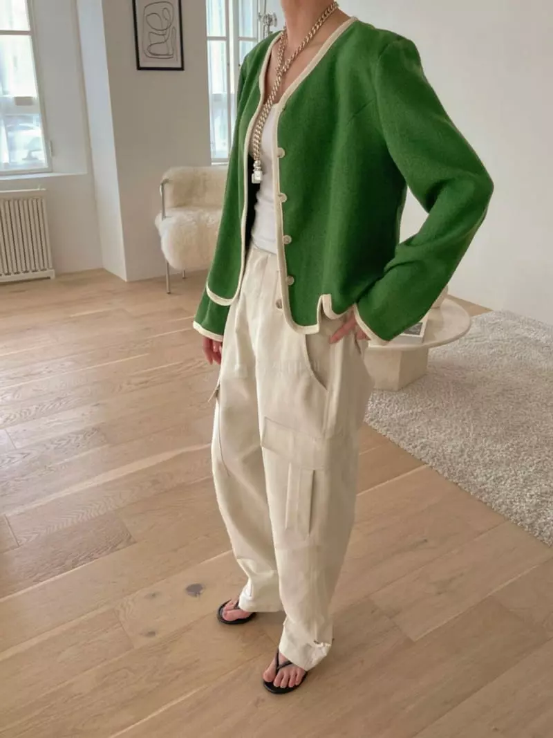 Dailyjud - Korean Women Fashion - #momslook - Piping Twid Jacket - 2