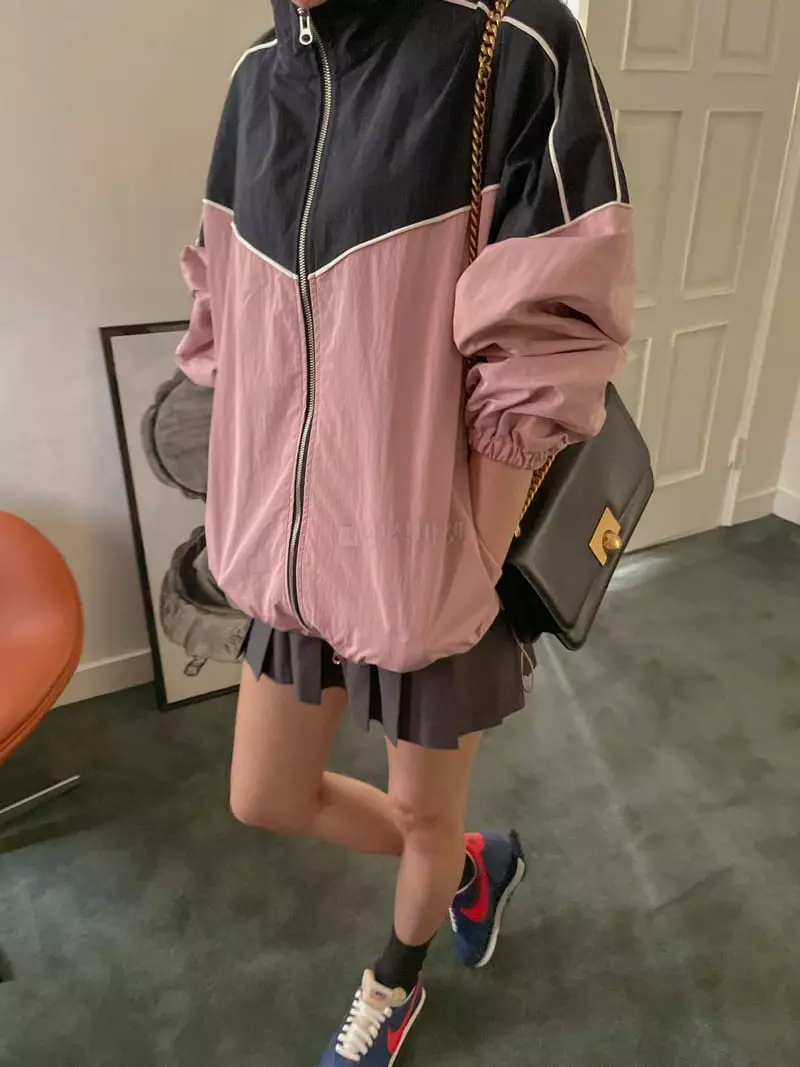 Dailyjud - Korean Women Fashion - #momslook - Color Anorak Jumper - 2