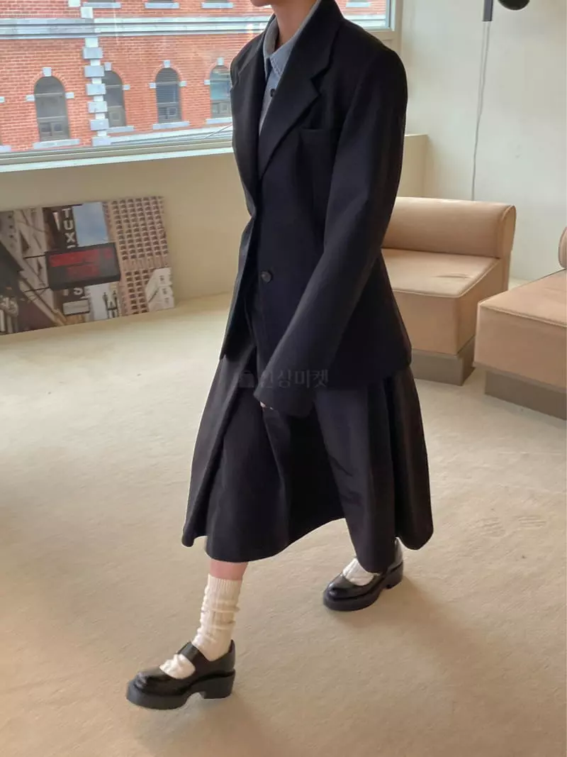 Dailyjud - Korean Women Fashion - #momslook - Two Button Jacket - 3