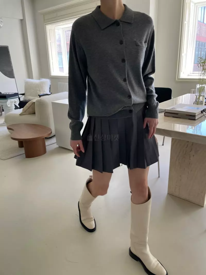 Dailyjud - Korean Women Fashion - #momslook - Collar Mo Hair Knit Cardigan - 10