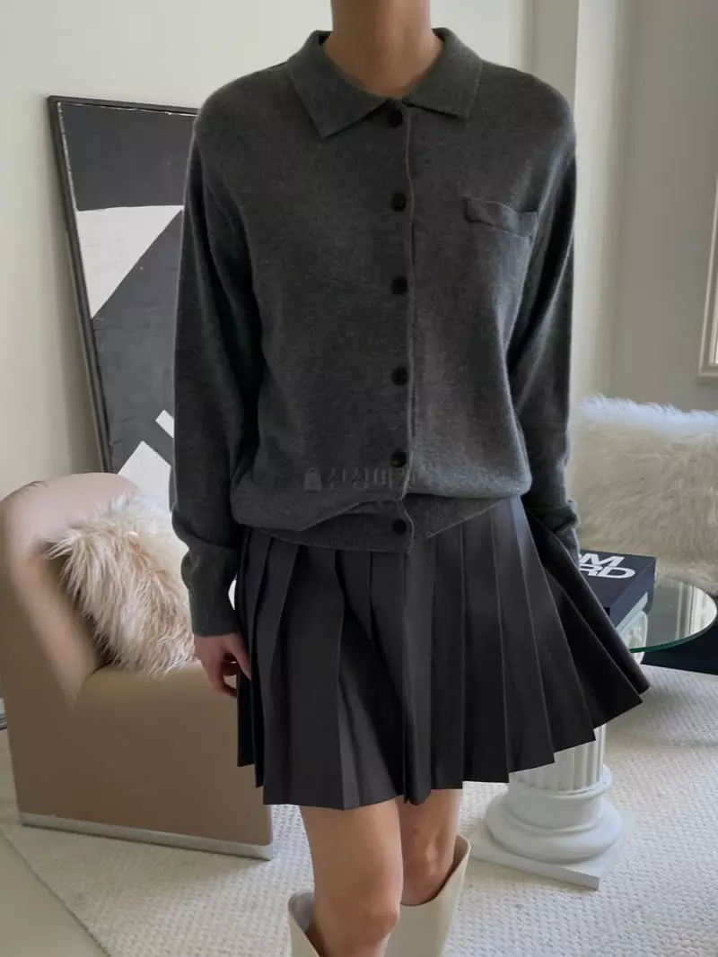 Dailyjud - Korean Women Fashion - #momslook - Collar Mo Hair Knit Cardigan - 8