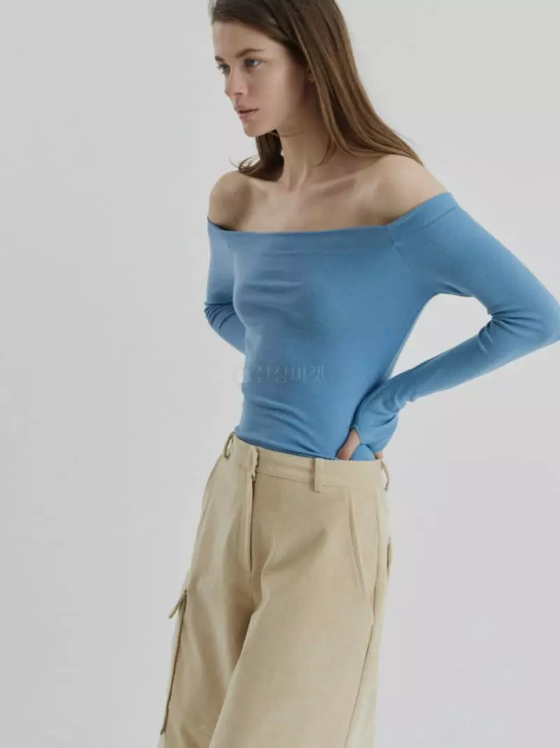 Dailyjud - Korean Women Fashion - #momslook - Off Shoulder Tee - 10