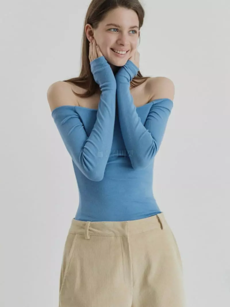Dailyjud - Korean Women Fashion - #momslook - Off Shoulder Tee - 11